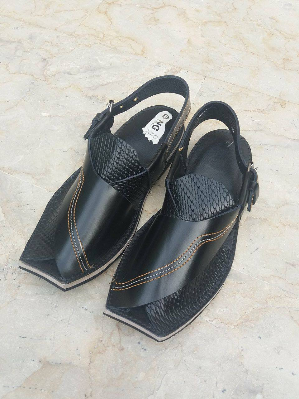 Black Upper Touch - Embroidered - Charsadda