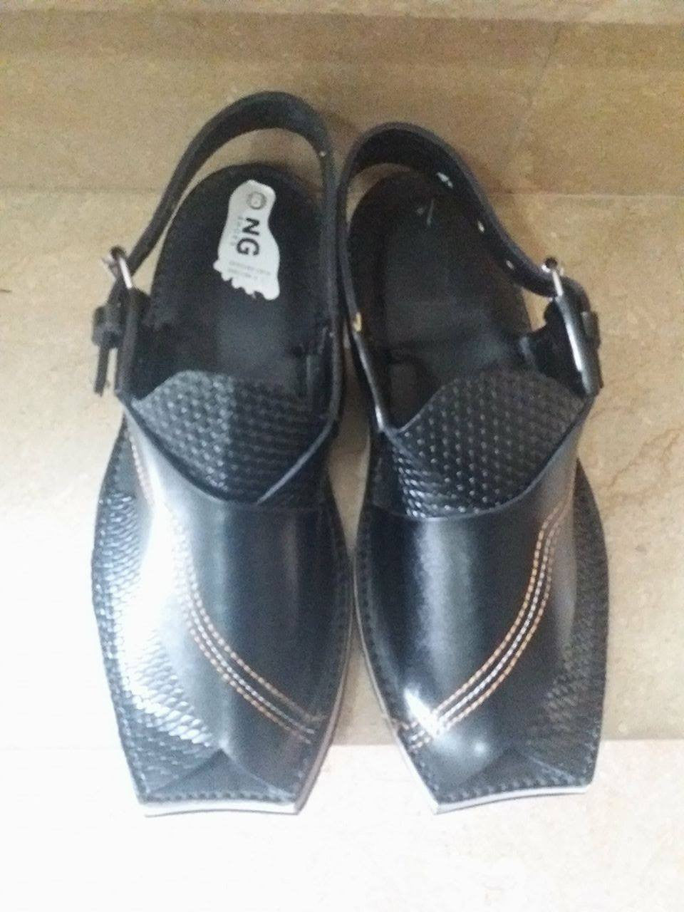 Black Upper Touch - Embroidered - Charsadda