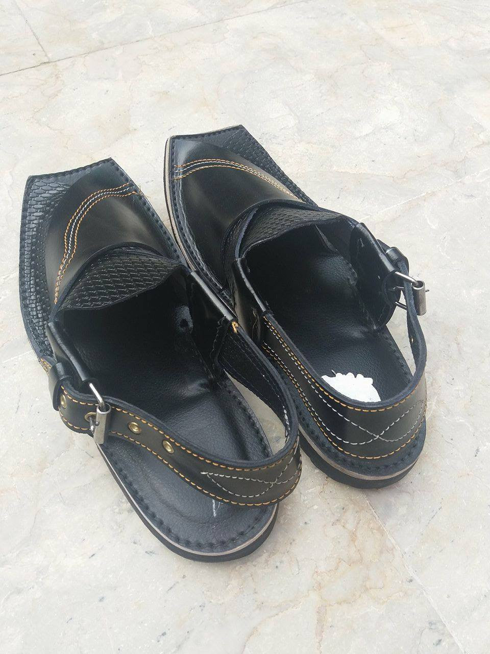 Black Upper Touch - Embroidered - Charsadda